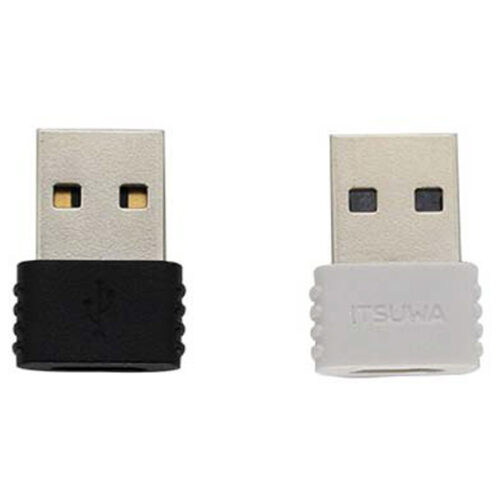 Type-C USB A変換アダプター 黒 MHCA2101BK