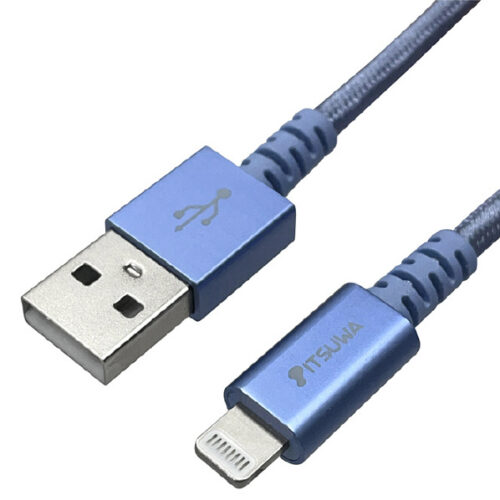 MFiライトニング 充電通信ケーブル デザインタイプ 1.5M BL MLTD2215BL