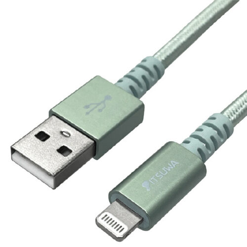 MFiライトニング 充電通信ケーブル デザインタイプ 1.5M GR MLTD2215GR