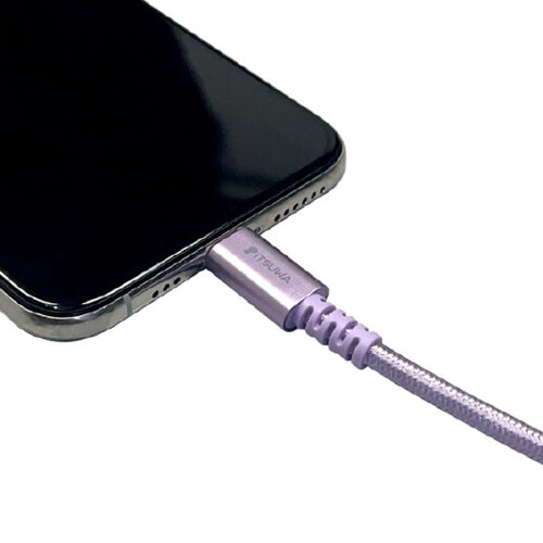 MFiライトニング 充電通信ケーブル デザインタイプ 1.5M 紫 MLTD2215PU