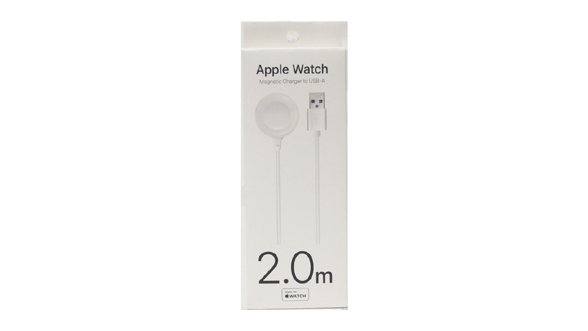 MFi認証 APPLE WATCH 充電ケーブル 2.0M 白 MAW2220WH