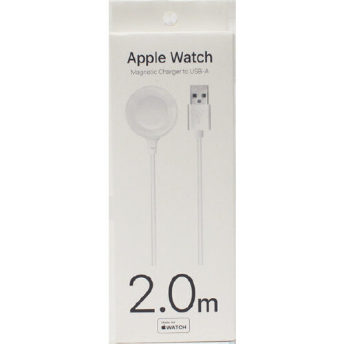 MFi認証 APPLE WATCH 充電ケーブル 2.0M 白 MAW2220WH