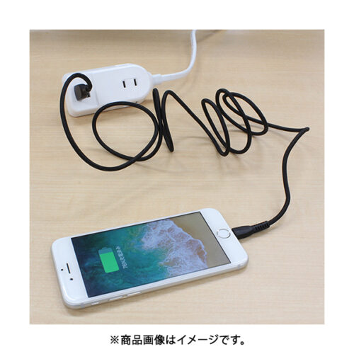 MFiライトニング 充電通信ケーブル 超屈曲タイプ 1.5M 黒 MLTT1915CBK