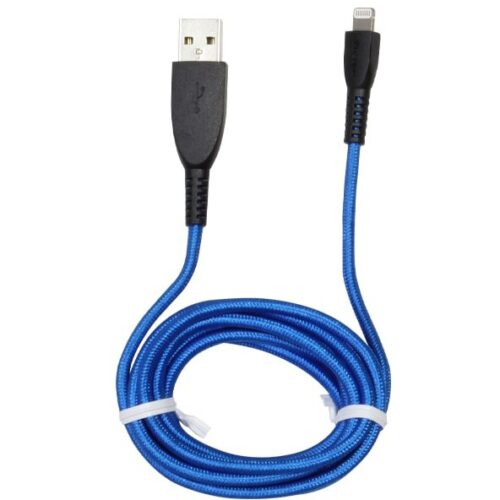 MFiライトニング 充電通信ケーブル 超屈曲タイプ 1.5M 青 MLTT1915CBU